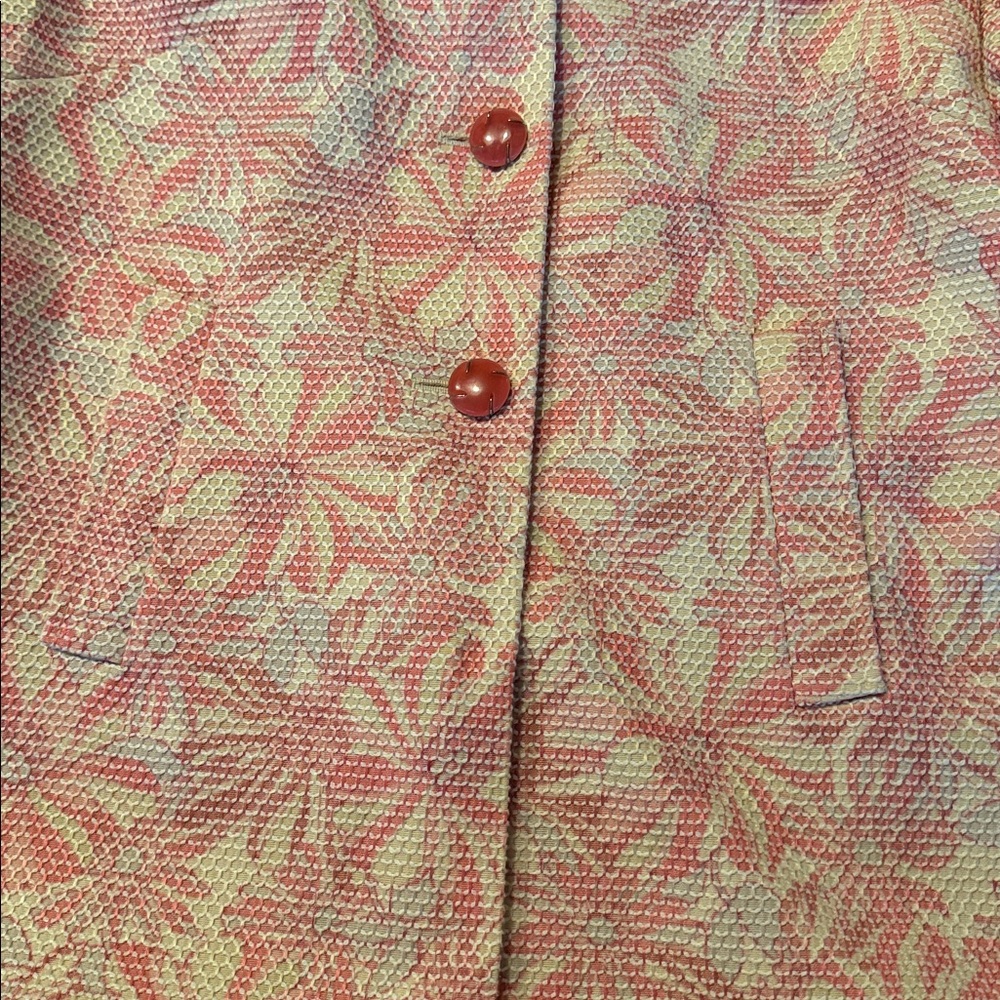 ELIE TAHARI Vintage Floral Coat - Picture 10 of 16